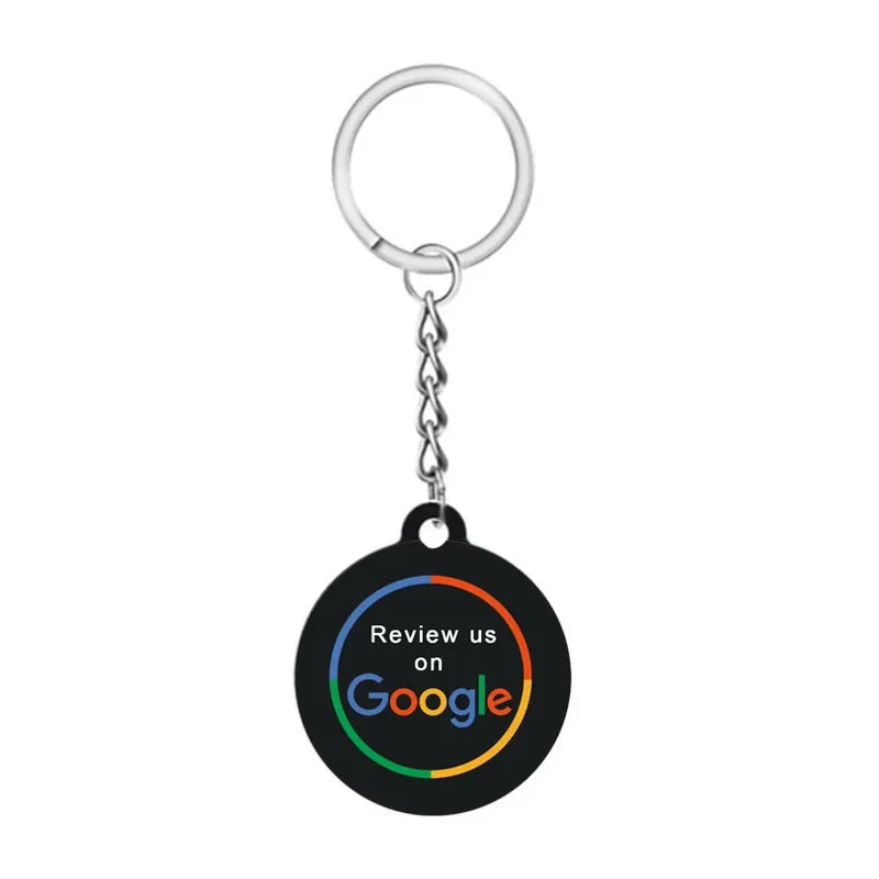 Google Review NFC Epoxy Tag NFC Key Tag Proximity 13.56MHz RFID Keychain for Increase Google Reviews by FLIPSTYLEZLLC