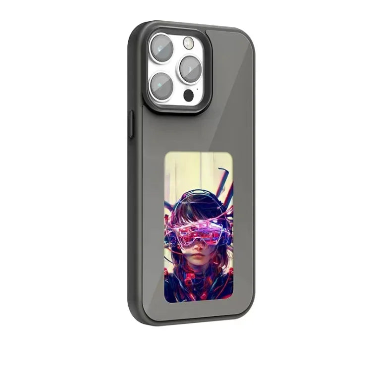 NFC 16promax iphone case E-ink screen four colors Image Transmission For Iphone 15 14 13 Pro Max DIY Cases Battery Free by FLIPSTYLEZLLC