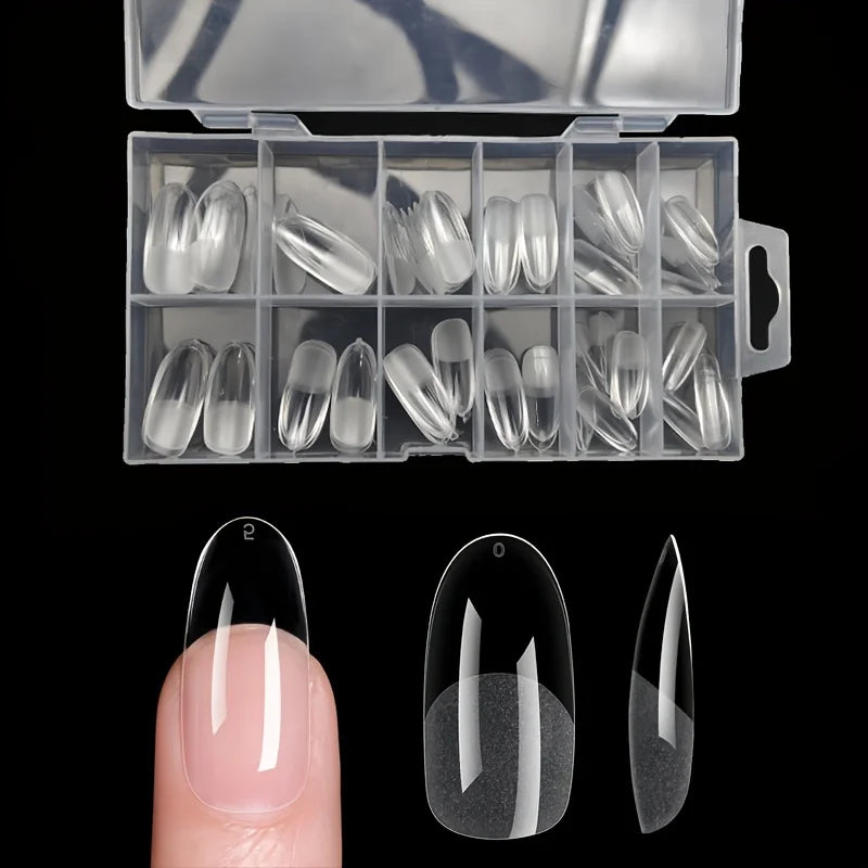 120Pcs Full Cover Press On Nail Tips Stiletto Almond Square Coffin French False Fake Soak Off Gel Nail Extension Tips Capsule by AliExpress