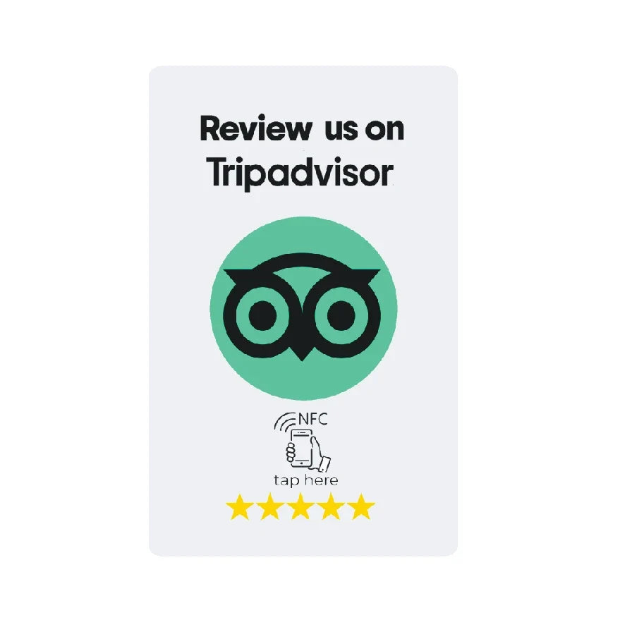 Universal NFC Cards Google Review NFC Card Increase Your Reviews PVC Material Standard Card Size by FLIPSTYLEZLLC