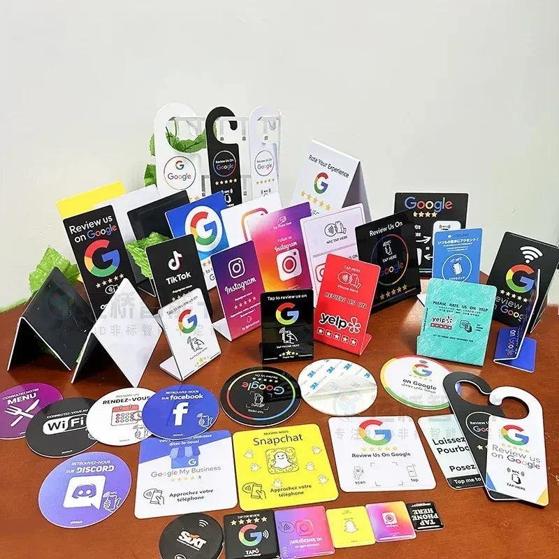 Wholesale Customized NFC Business Card Tag 213 Programmable Smart Luxury QR Code PVC VIP NFC Business Card by FLIPSTYLEZLLC