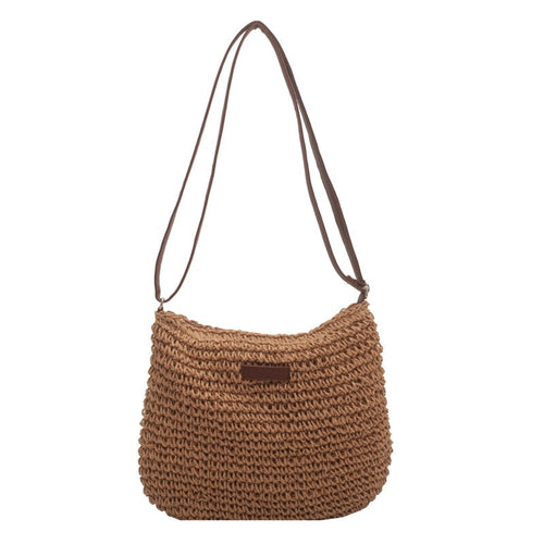 Casual Summer Shoulder Straw Bag by Yellow Pandora
