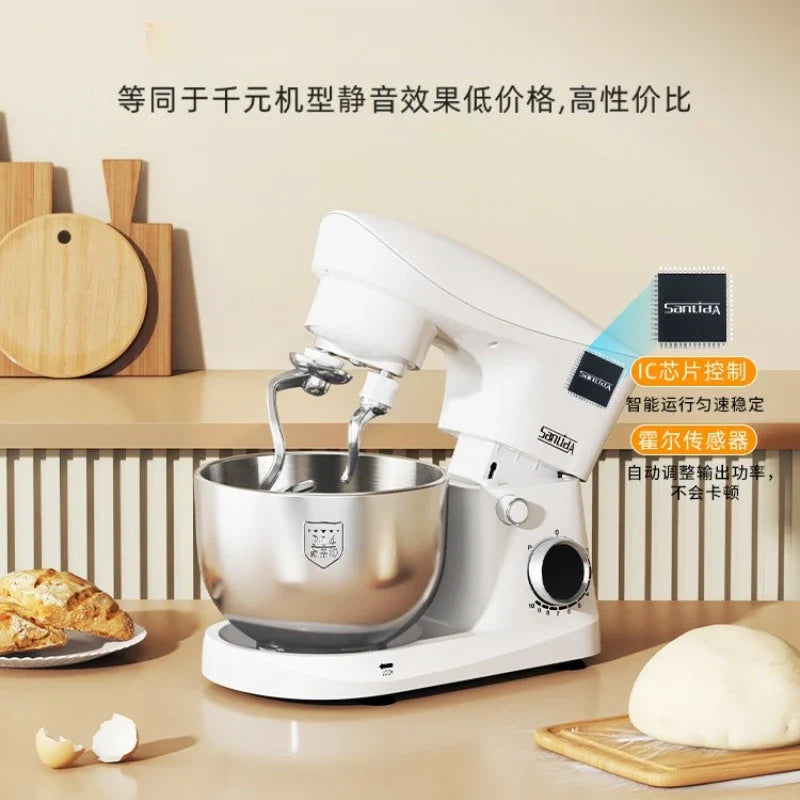 Household Small Stand Mixer Automatic Dough Kneading Egg‑Beating Food Processor Kitchen Appliance For Home Baking Use by FLIPSTYLEZLLC