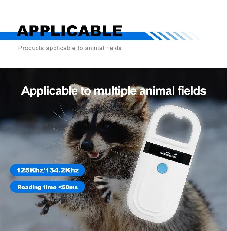 Pet ID Chip Digital Scanner USB RFID Dog Cat Animal Handheld 134.2KHz Identification Tag Card Reader Chip by FLIPSTYLEZLLC