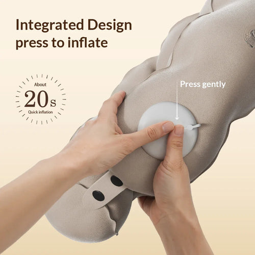 1 Pc of Compression Inflatable Neck Pillow, Portable Adjustable by FLIPSTYLEZLLC