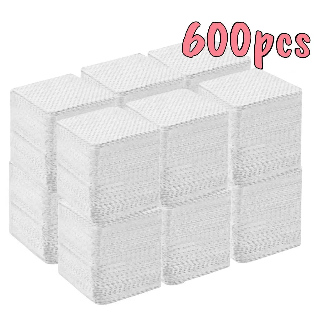 20/600pcs Lint-Free Nail Wipes Gel Cleansing Tissues Aluminum-Free Nail Polish Remover Pads for NaiArt Beauty Cleaning Care Tool by AliExpress