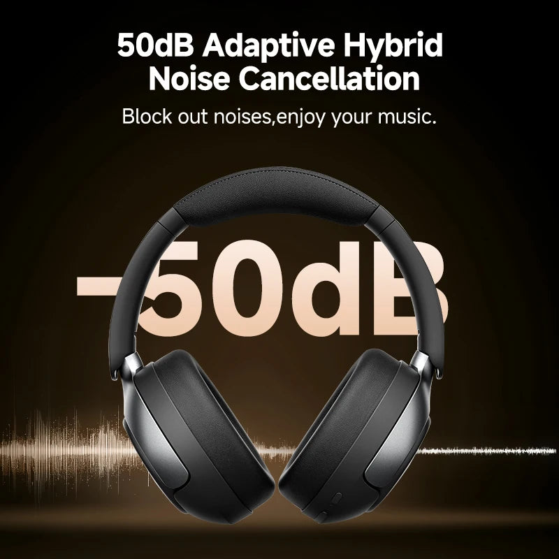 QCY H3 Pro ANC Wireless Headphone 50dB Noise Canceling Hi-Res Spatial by AliExpress
