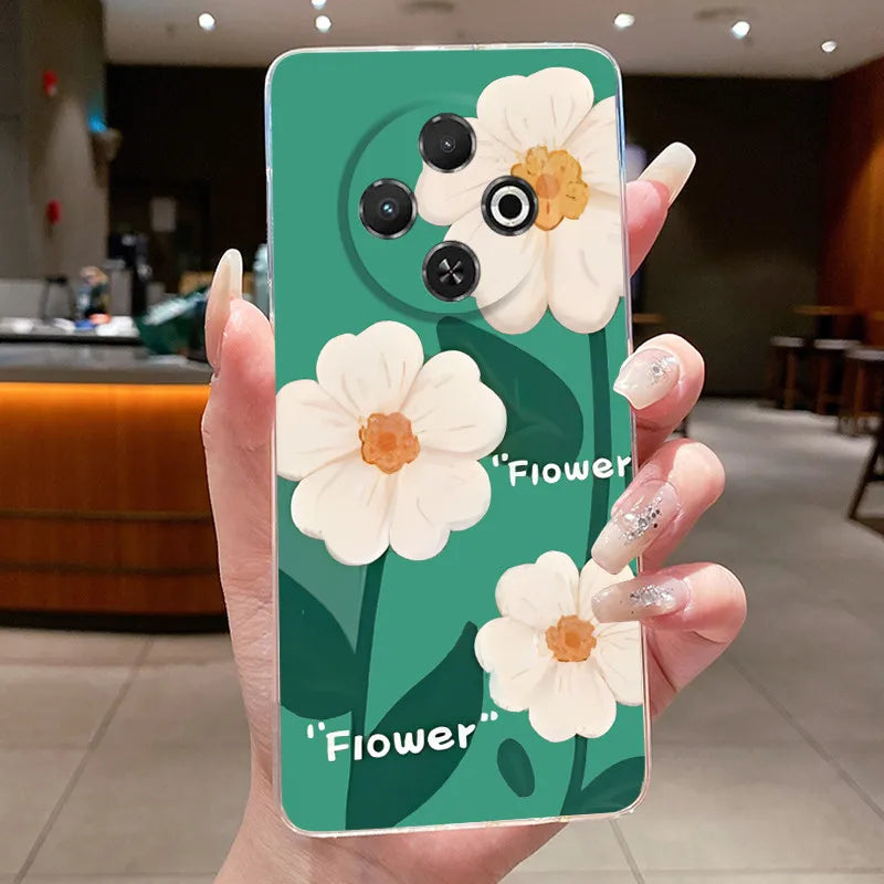 For Tecno Spark 30C Case kl5 kl5n Aesthetic Butterfly Flower Clear Soft Silicone Back Cover Techno Spark 30C Phone Case k15 k15n by FLIPSTYLEZLLC