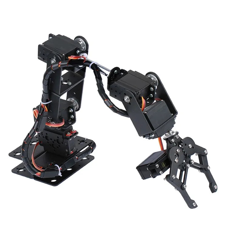Upgraded 6dof Robotic Arm Multi DOF Robot Manipulator Gripper with 6pcs Mg996r Servos Steering Gear Grabbing Maker Education by FLIPSTYLEZLLC