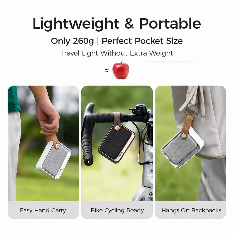 1MORE NANO Portable Bluetooth Speaker Deep Bass TWS Stereo Pairing RGB Light IP67 Outdoor Mini Sound Box 40H Playtime by FLIPSTYLEZLLC