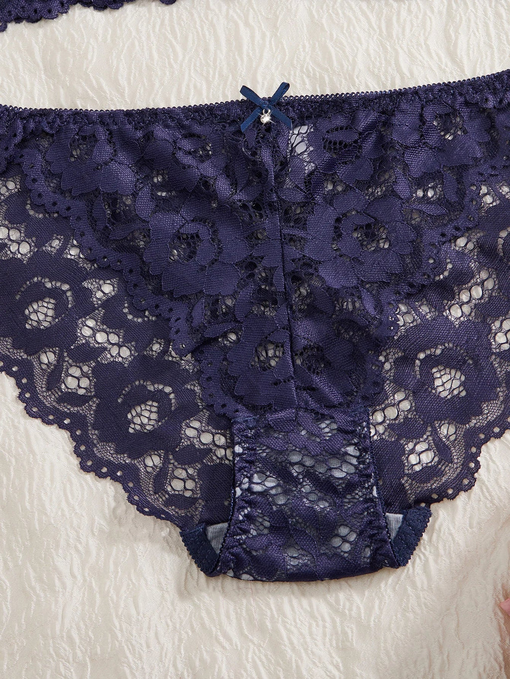 Single of Women's Underwear Set Sexy Lace Patchwork with Push Up Bra Romantic Sheer Women's Panties by Ladyez