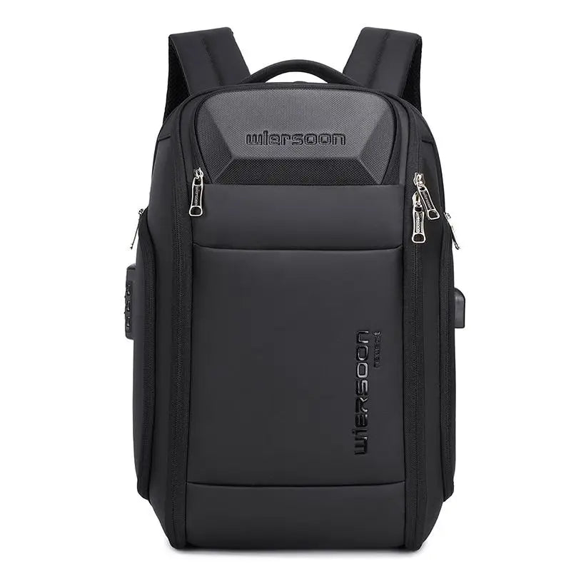 Wiersoon Backpack For Men Waterproof Backpack Large Capacity Business Trip Multifunctional Password Anti-theft Laptop Bag by FLIPSTYLEZLLC