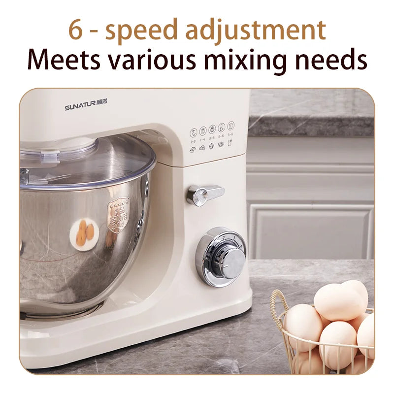 SUNATUR 8L Stand Mixer Machine 2000W Electric Kitchen Blender Household Auto Dough Kneading Egg Beating Cream All-in-One Mixer by FLIPSTYLEZLLC