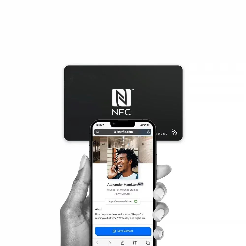Wholesale Customized NFC Business Card Tag 213 Programmable Smart Luxury QR Code PVC VIP NFC Business Card by FLIPSTYLEZLLC