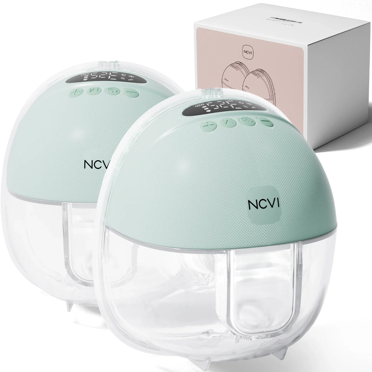 NCVI Electric Breast Pump,Hands-Free for Breastfeeding Pump, Ultra-Quiet Portable Wireless Pump, 3 Flange Sizes(19/21/24mm) by FLIPSTYLEZLLC