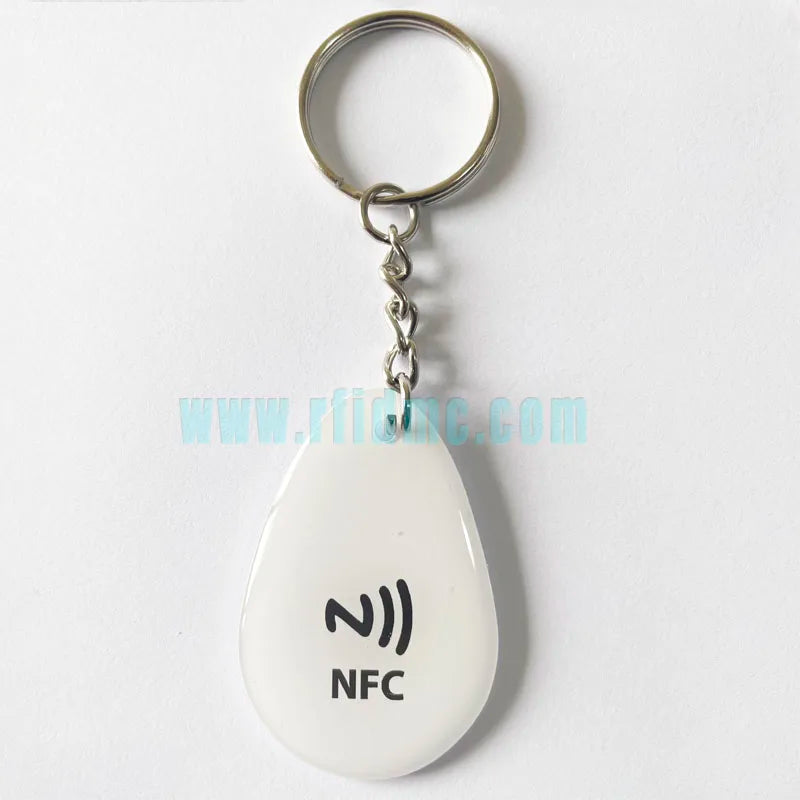 Google Review NFC Epoxy Tag NFC Key Tag Proximity 13.56MHz RFID Keychain for Increase Google Reviews by FLIPSTYLEZLLC