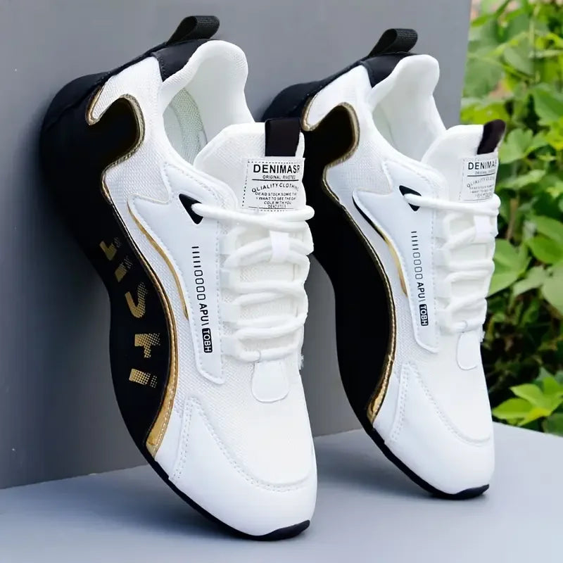 [Breathable | Lightweight] Breathable | Lightweight 1 Pair Men's Training Shoes with Height Increase | Lace-up, Comfortable, for by FLIPSTYLEZLLC