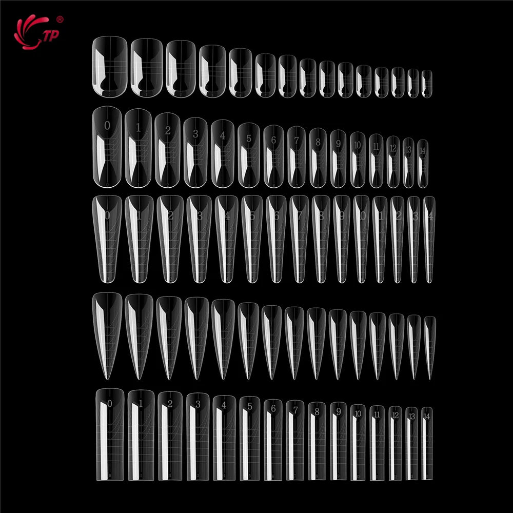 TP New 60pcs/75pcs Dual Nail Forms Quick Building Gel Mold Full Cover Acrylic False Nail Tips Top Forms Extension Manicure Tools by AliExpress