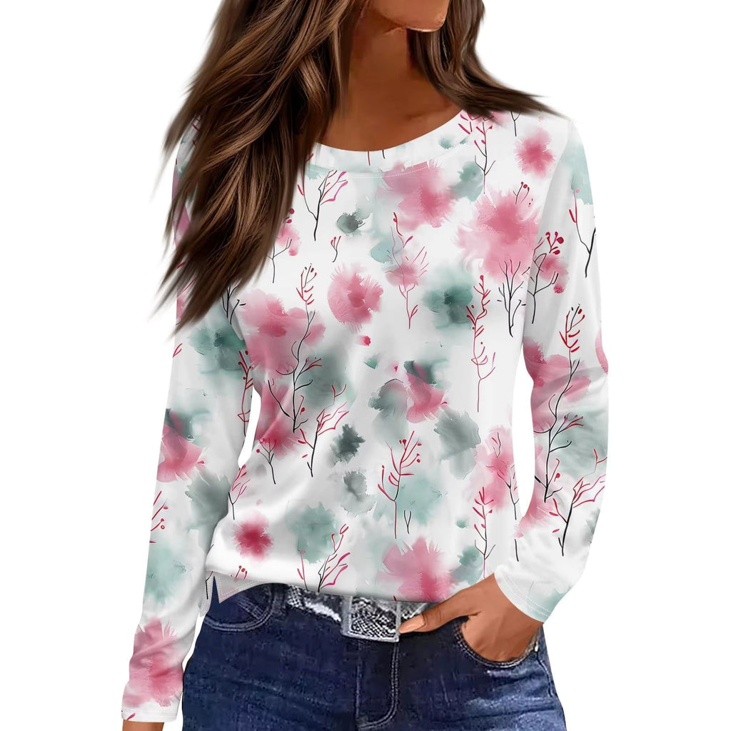 Vintage Floral Mesh Blouse – 9 Styles, S–XXXL by FitiqueFit