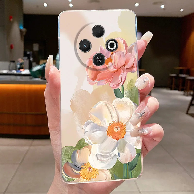 For Tecno Spark 30C Case kl5 kl5n Aesthetic Butterfly Flower Clear Soft Silicone Back Cover Techno Spark 30C Phone Case k15 k15n by FLIPSTYLEZLLC