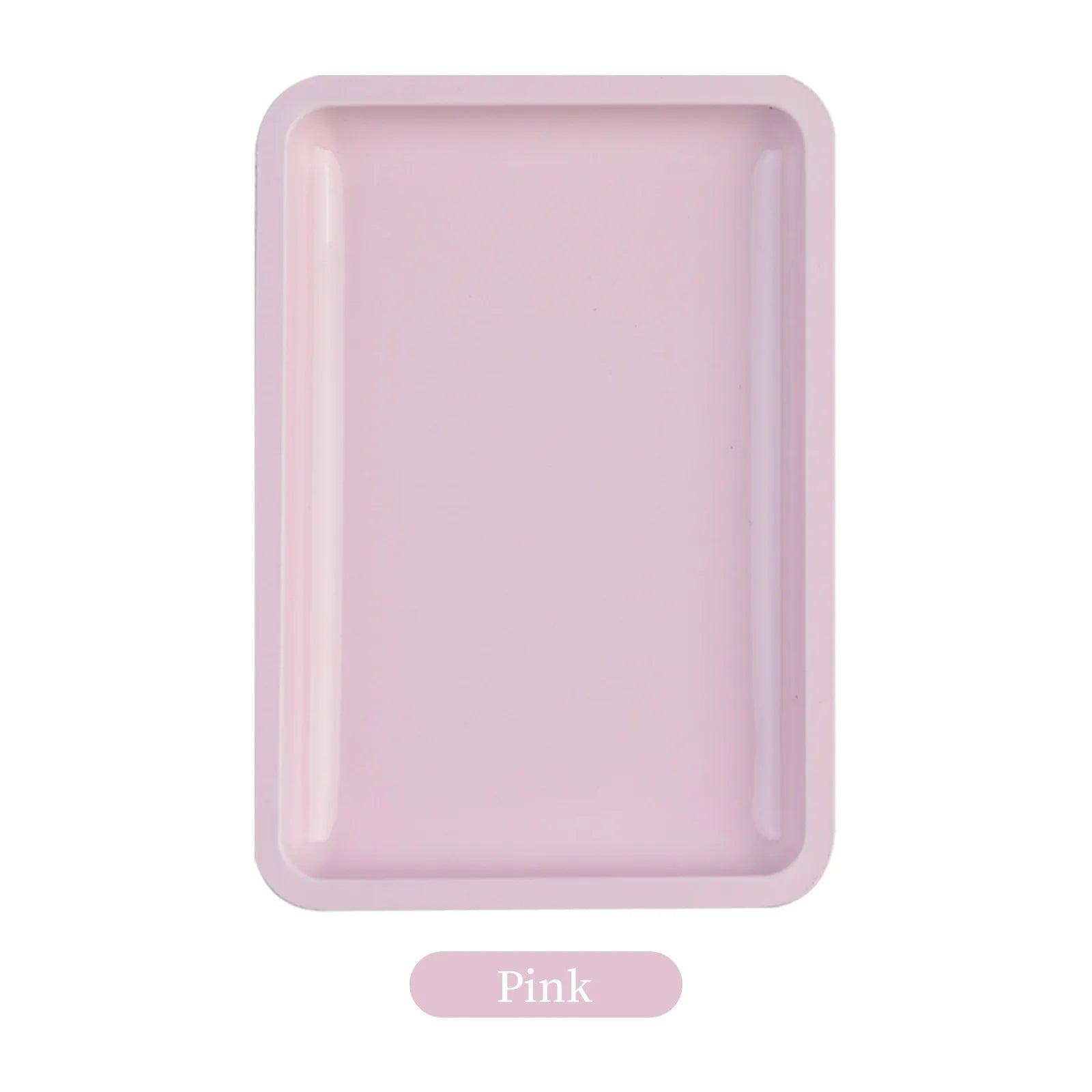 1PC Square Stainless Steel Cosmetic Storage Tray Nail Art Manicure Plate Tweezers Clippers Pens Container False Nails Dish Tools by AliExpress