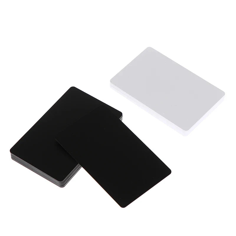NFC215 Black White Cards Rewritable NFC NT-AG215 PVC Cards Blank Easy Convenient Programmable NFC Business Card by FLIPSTYLEZLLC