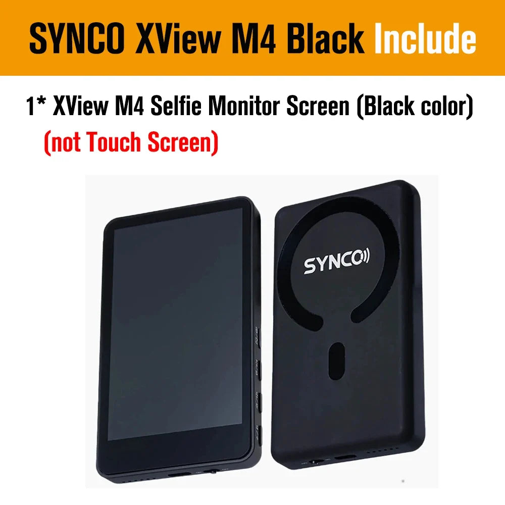 SYNCO XView M4 / M4 AI / M4 Touch Screen Selfie Monitor Screen Vlogging Monitor for iPhone Android Live Streaming TikTok Vlog by FLIPSTYLEZLLC