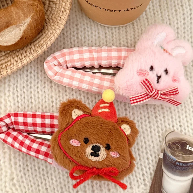 Cute Plushie Animal Hair Clips by Kore Kawaii