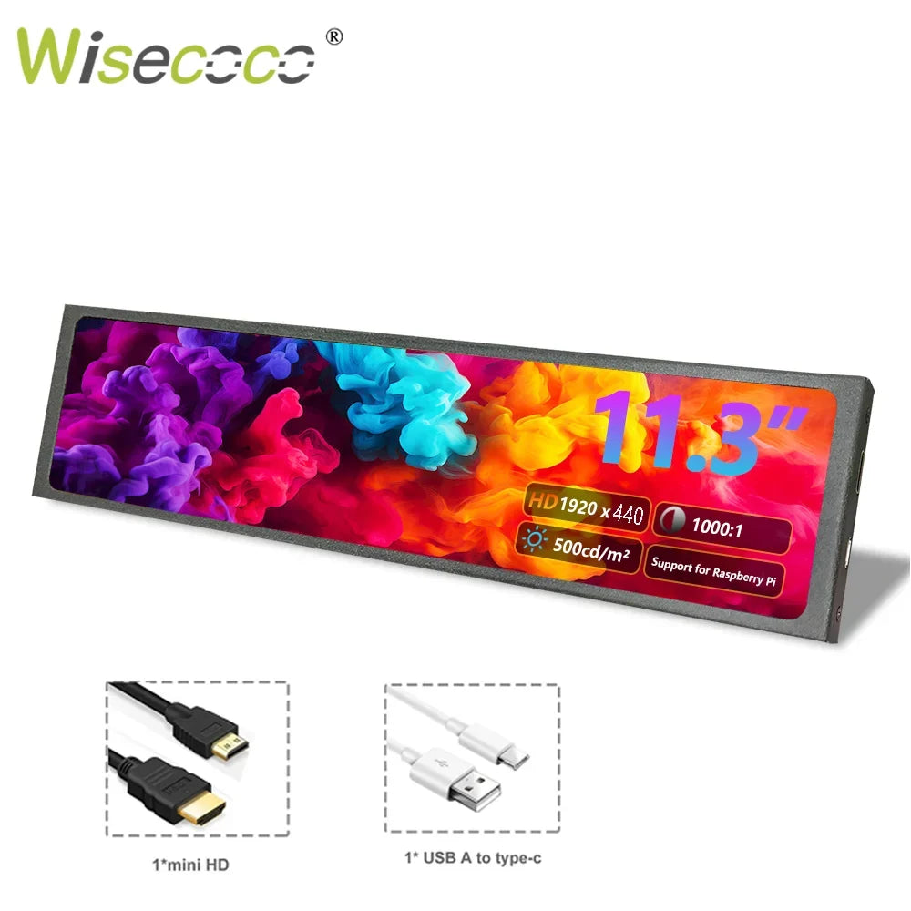 11.3/7.84/8.8 Inch Portable Monitor Long Stretched Strip Display by FLIPSTYLEZLLC