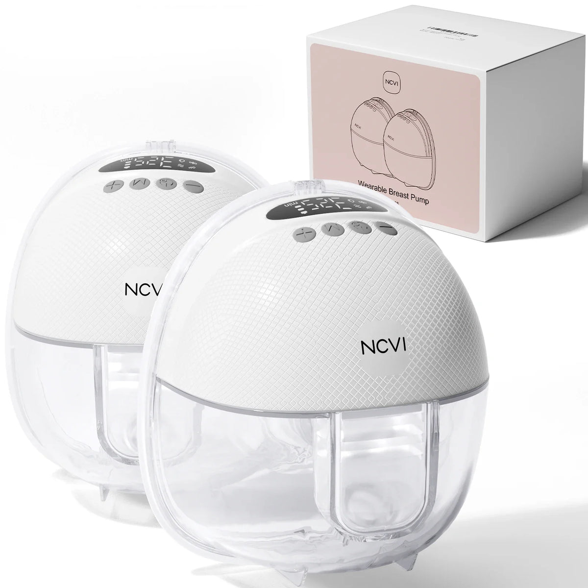 NCVI Electric Breast Pump,Hands-Free for Breastfeeding Pump, Ultra-Quiet Portable Wireless Pump, 3 Flange Sizes(19/21/24mm) by FLIPSTYLEZLLC