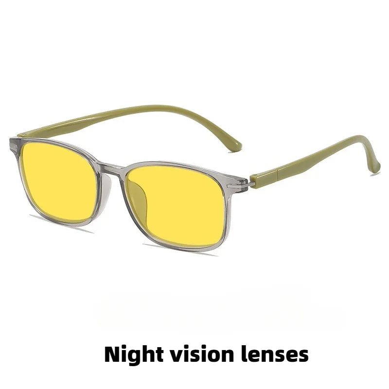 Fashionable Color Blocking Night Vision Blue Light Blocking Glasses Orange or Red Lenses for Computer Gaming Protective Eyewear by FLIPSTYLEZLLC