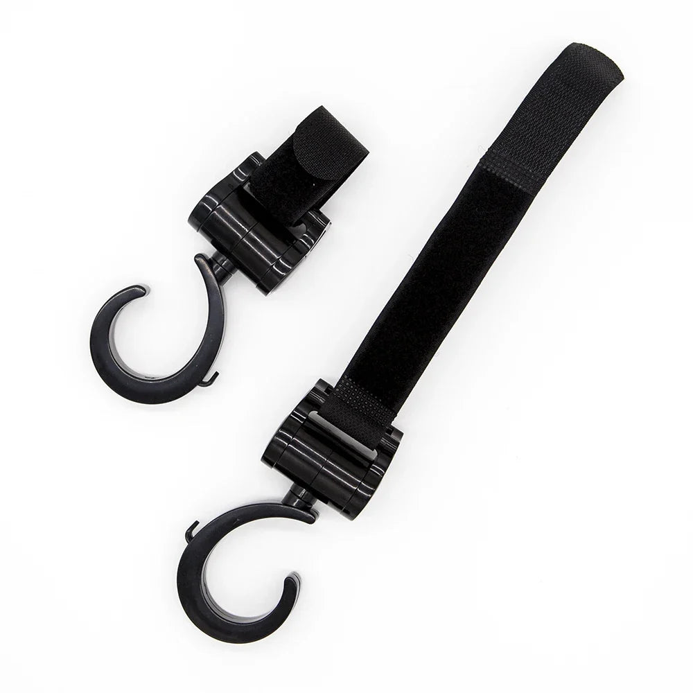2Pcs Hooks For Baby Stroller Multi Purpose Baby Stroller Accessories Rotate 360 Degree Hook Pram Organizer Bag Hanger New by FLIPSTYLEZLLC
