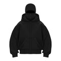 Plain Design Hooded Zip Up Sweatshirt for Men Women Autumn Winter Ins Style Couple Matching by Urban Fashion Icon