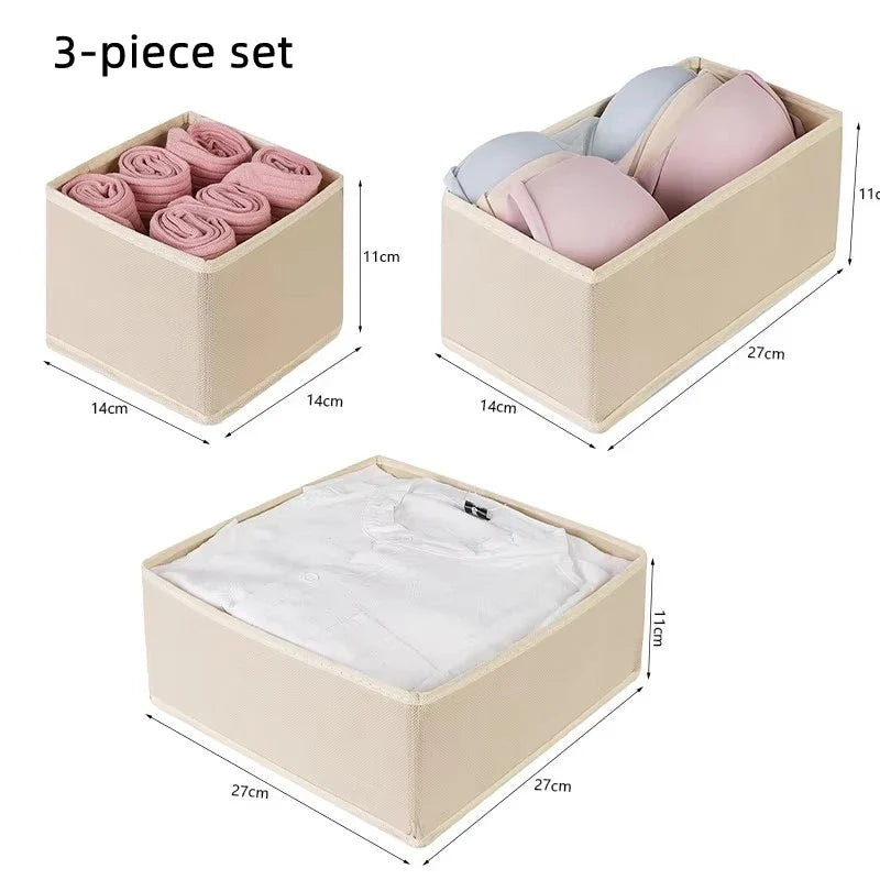 Foldable Drawer Organizers Underwear Storage Box Home Bra Socks Leggings Belts Ties Storage Organizers Box Closet Organization by FLIPSTYLEZLLC