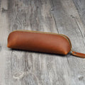 Vintage Leather Pencil Bag Simple Stationery Hoder Pen Case Storage by AliExpress