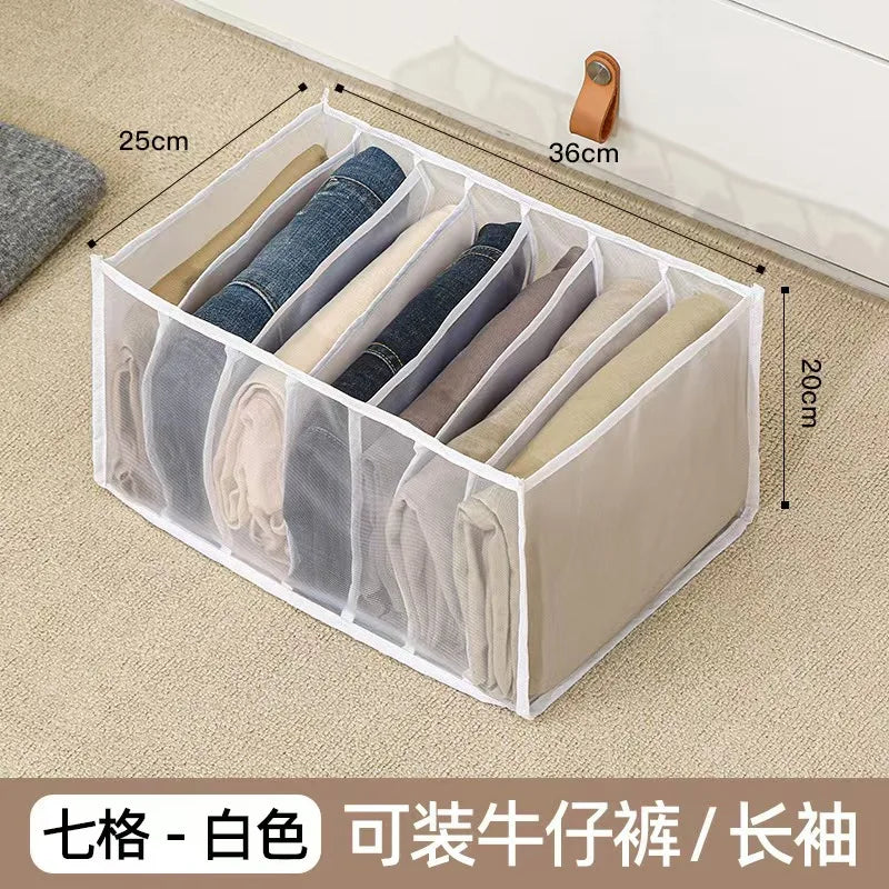6-Grid Foldable Drawer Divider Underwear Storage Box, Wardrobe Organizer for Bras, Socks & Lingerie, Closet Storage Container by FLIPSTYLEZLLC