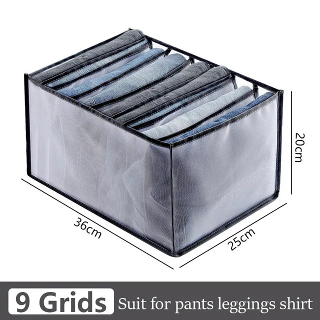 6-Grid Foldable Drawer Divider Underwear Storage Box, Wardrobe Organizer for Bras, Socks & Lingerie, Closet Storage Container by FLIPSTYLEZLLC