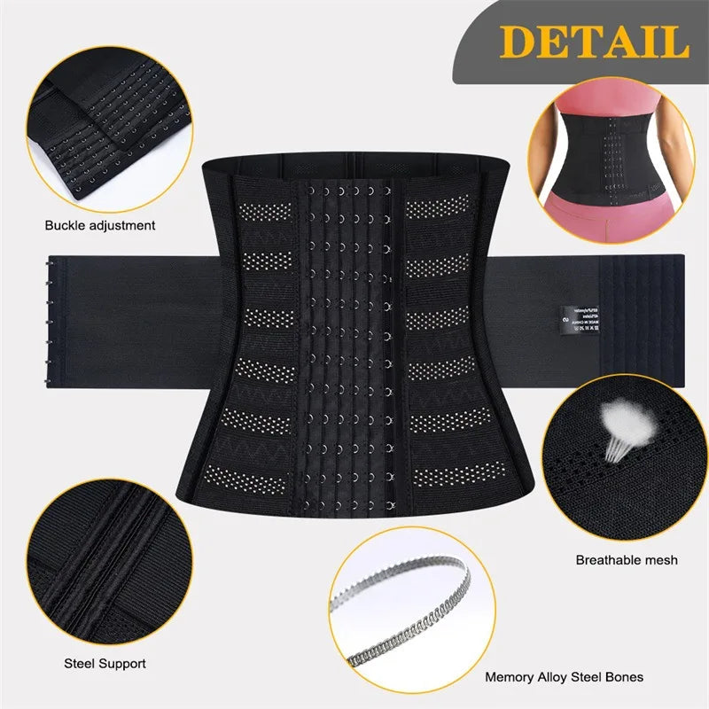 Waist Trainer Body Shaper Tummy Control Slimming Sheath Flat Belly Reductive Shapewear Women Corset Belts by FLIPSTYLEZLLC