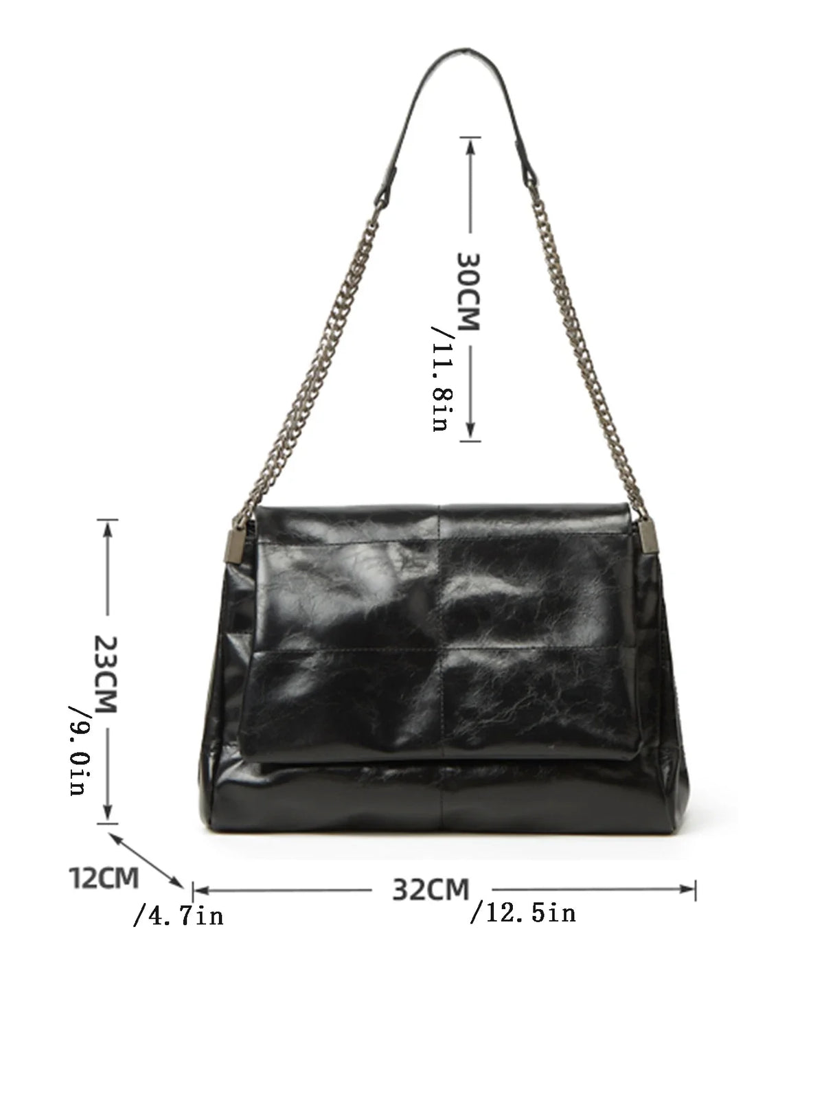 Large Capacity Commuting Bag 2024 New Spring/Summer Women's Chain Tote Bag, High-End and Fashionable Single Shoulder Underarm Ba by Urban Fashion Icon
