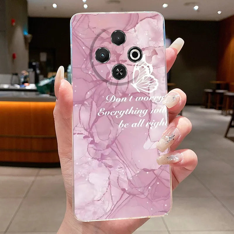 For Tecno Spark 30C Case kl5 kl5n Aesthetic Butterfly Flower Clear Soft Silicone Back Cover Techno Spark 30C Phone Case k15 k15n by FLIPSTYLEZLLC