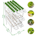 3-Layer/108 Sites Hydroponics Growing System Kits PVC Pipe Soilless Cultivation Garden Vegetables Herbs Planting Tools by FLIPSTYLEZLLC