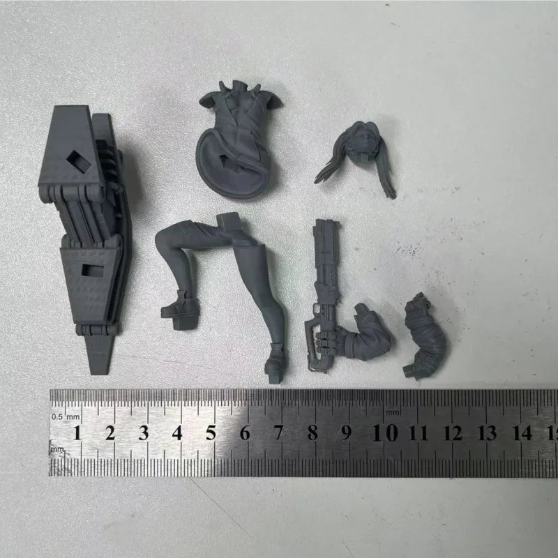 1/24 Scale Cyberpunk Science Fiction Female Warrior Resin Figure Model by FLIPSTYLEZLLC