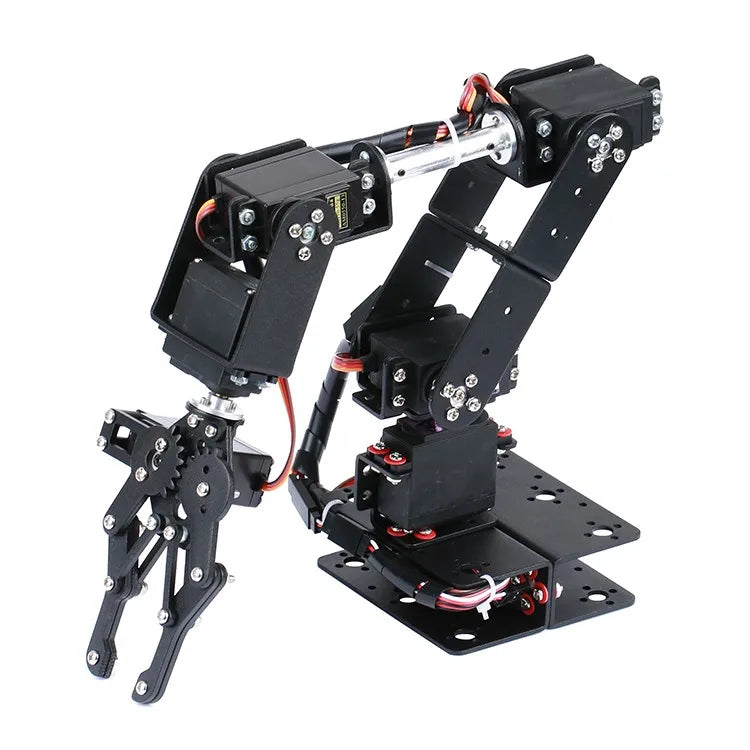 Upgraded 6dof Robotic Arm Multi DOF Robot Manipulator Gripper with 6pcs Mg996r Servos Steering Gear Grabbing Maker Education by FLIPSTYLEZLLC