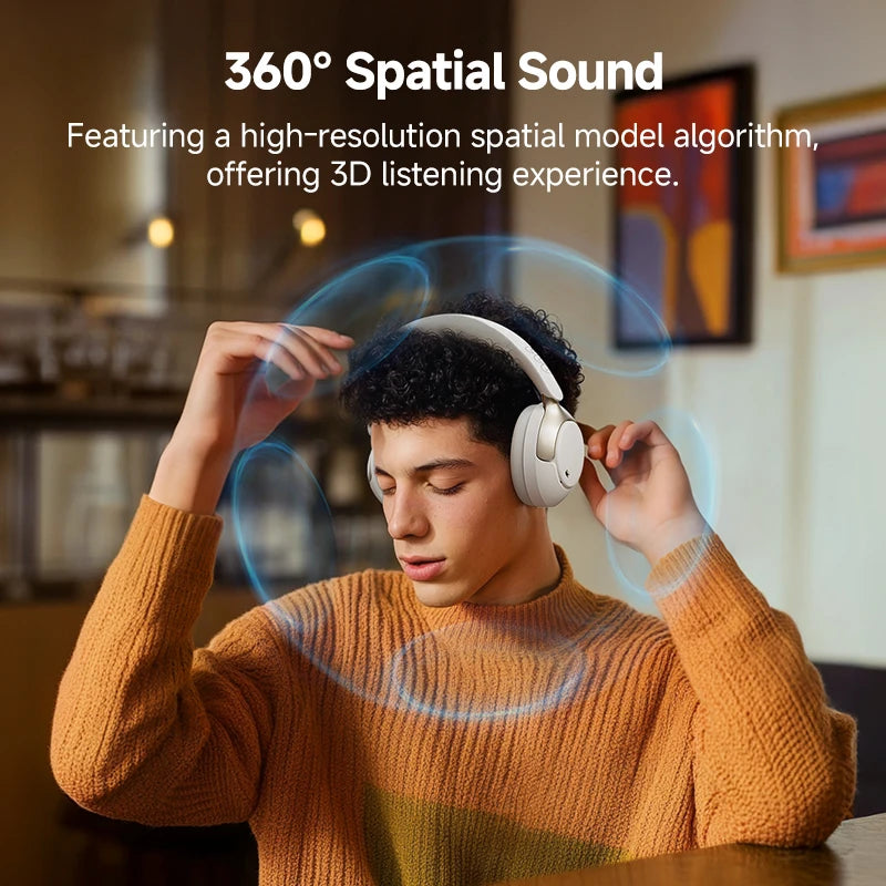 QCY H3 Pro ANC Wireless Headphone 50dB Noise Canceling Hi-Res Spatial by AliExpress