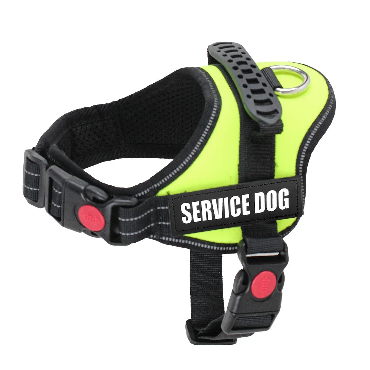 Accept Customise Patches Pet Dog Harness No Pull Reflective Saddle Adjustable Dog Walking For Small Medium And Large Dogs Vest by FLIPSTYLEZLLC