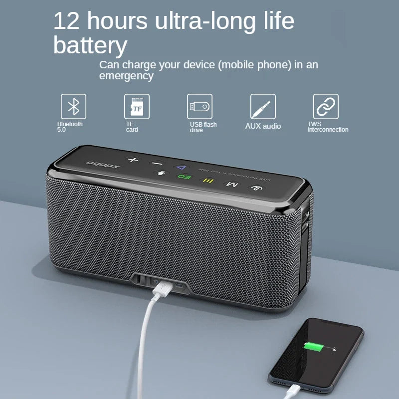 Super Power XDOBO X8 Max 100W Portable Wireless Speaker TWS Subwoofer Support USB/TF/AUX 20000mAh Four-cell Power Bank Function by FLIPSTYLEZLLC