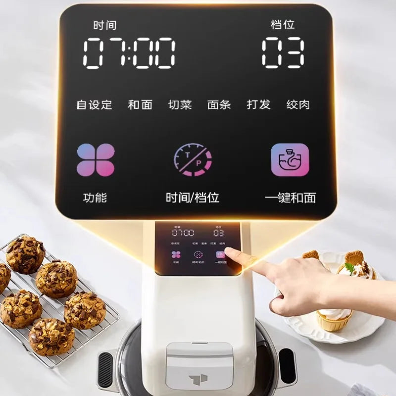 New Compact Stand Mixer Fully Automatic Dough Kneading Mixing Multifunctional Food Processor for Home by FLIPSTYLEZLLC