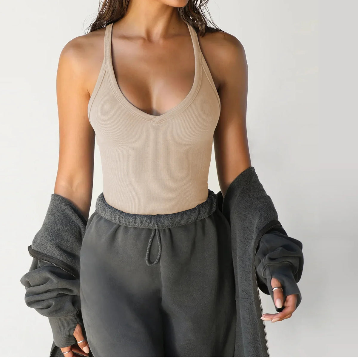 Sporty Style Tank Top Women Yoga Style Vest Solid Color Slim Fit Strapless Sportswear 2026 New Summer Dress up Female Clothing by Ladyez