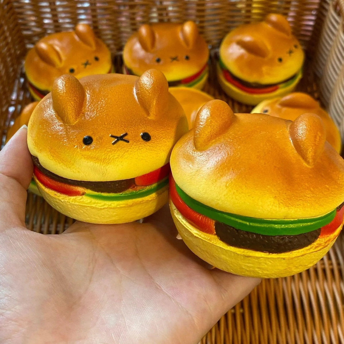 Hamburger Bear Squish Toy by Kore Kawaii