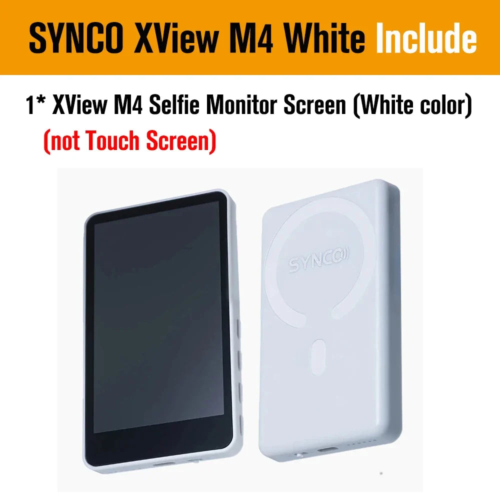 SYNCO XView M4 / M4 AI / M4 Touch Screen Selfie Monitor Screen Vlogging Monitor for iPhone Android Live Streaming TikTok Vlog by FLIPSTYLEZLLC